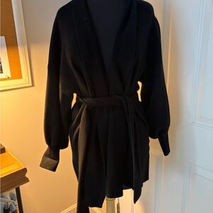 Vera Moda dolman sleeve shawl collar belted cardigan